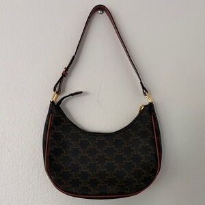 Brown Logo Shoulder Bag